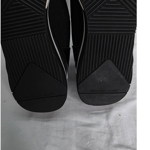 Michael Michael Kors Skyler Black & White Wedge Women's Sneaker Bootie Size 8.5M - Picture 13 of 13